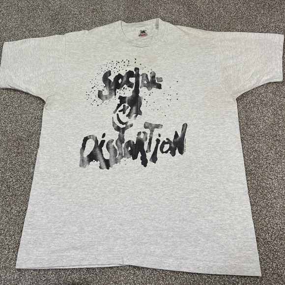Vintage 1995 Social Distortion Band Tee Rare Single Stitch XL